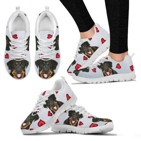 Valentine's Day Special-Rottweiler Print Running Shoes For Women-Free Shipping-Paww-Printz-Merchandise