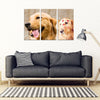 Golden Retriever Print- Piece Framed Canvas- Free Shipping-Paww-Printz-Merchandise