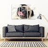 Laughing Pug Print Piece Framed Canvas- Free Shipping-Paww-Printz-Merchandise
