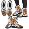 Cocker Spaniel Print Faux Fur Boots For Women-Free Shipping-Paww-Printz-Merchandise