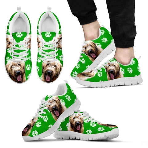 Briard Dog Print (Black/White) Running Shoes For Men-Limited Edition-Express Shipping-Paww-Printz-Merchandise