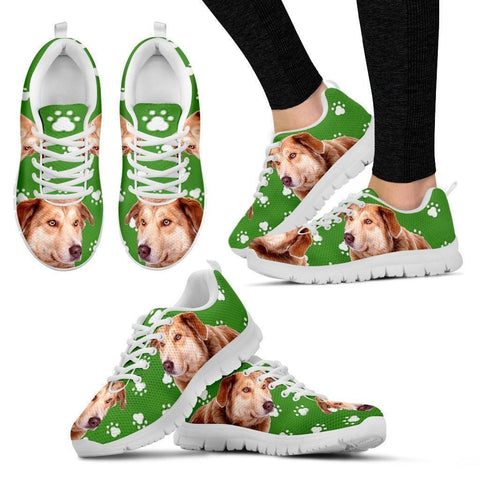 Aidi Dog Print (Black/White) Running Shoes For Women-Express Shipping-Paww-Printz-Merchandise