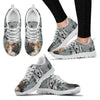 Afghan Hound Black White Dog Print Running Shoes For Women-Free Shipping-Paww-Printz-Merchandise