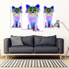 Colorful Chihuahua Dog Print 5 Piece Framed Canvas- Free Shipping-Paww-Printz-Merchandise