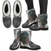 Cute Black Labrador Print Faux Fur Boots For Women- Free Shipping-Paww-Printz-Merchandise