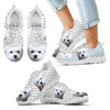 Maltese Dog Black Dots Print Running Shoes For Kids-Free Shipping-Paww-Printz-Merchandise
