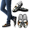 Beagle With Glasses Print Slip Ons For Women(Black)- Limited Edition- Express Shipping-Paww-Printz-Merchandise