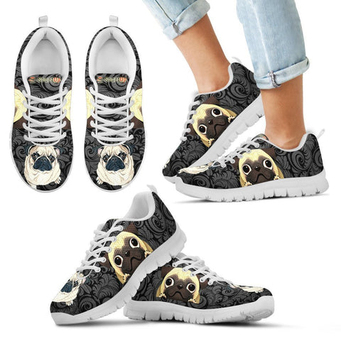 Pug Print-Kid's Running Shoes-Free Shipping-Paww-Printz-Merchandise