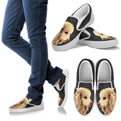 Poodle Dog Print Slip Ons For Women-Express Shipping-Paww-Printz-Merchandise