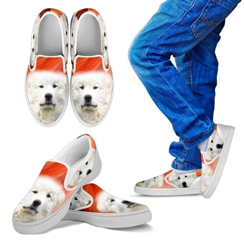 Great Pyrenees Print Slip Ons For Kids- Express Shipping-Paww-Printz-Merchandise