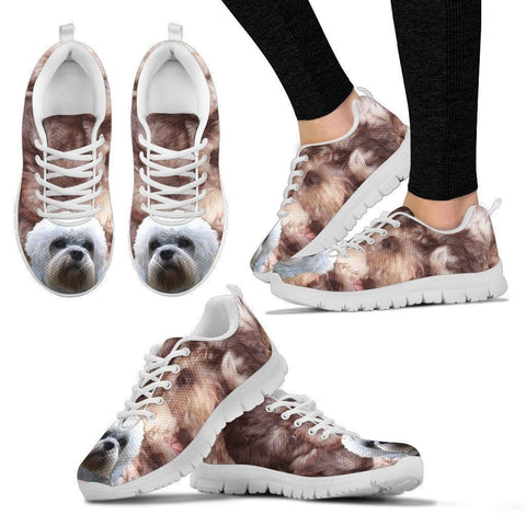 Customized Dog Print Running Shoes For Women-Express Shipping- Designed By Renard Vibeke-Paww-Printz-Merchandise