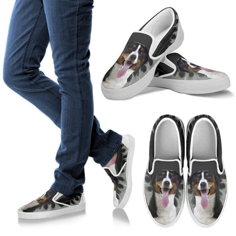 Greater Swiss Mountain Dog Print Slip Ons For Women-Express Shipping-Paww-Printz-Merchandise