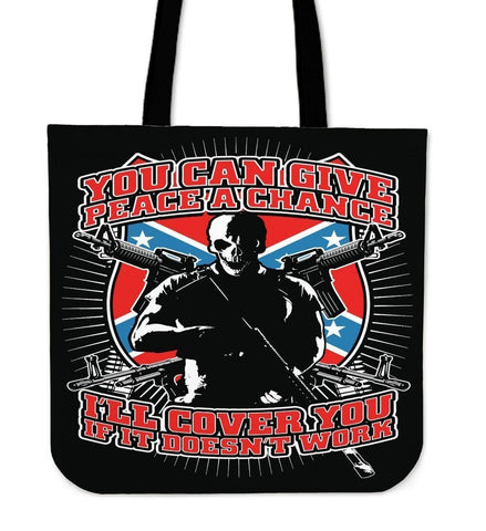 You Can Give Peace A Chance-Tote Bag-Free Shipping-Paww-Printz-Merchandise