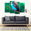 Budgie Or Budgerigar (Common Parakeet ) Parrot Print 5 Piece Framed Canvas- Free Shipping-Paww-Printz-Merchandise
