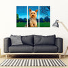 Cute Yorkie(Yorkshire Terrier) Print 5 Piece Framed Canvas- Free Shipping-Paww-Printz-Merchandise