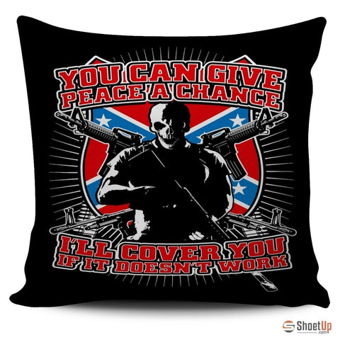 You Can Give Peace A Chance-Pillow Cover-Free Shipping-Paww-Printz-Merchandise