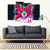 Papillon Dog Art Print 5 Piece Framed Canvas- Free Shipping-Paww-Printz-Merchandise
