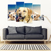 Labrador Retriever Print- Piece Framed Canvas- Free Shipping-Paww-Printz-Merchandise