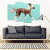 Chinese Crested Dog Print 5 Piece Framed Canvas- Free Shipping-Paww-Printz-Merchandise