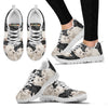 West Highland White Terrier On Black-Women's Running Shoes-Free Shipping-Paww-Printz-Merchandise