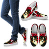 Valentine's Day Special-Australian Shepherd Dog Print Slip Ons Shoes For Women-Free Shipping-Paww-Printz-Merchandise