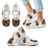 Cute Chocolate Labrador Retriever Print Running Shoes For Kids- Free Shipping-Paww-Printz-Merchandise