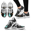 Boston Terrier On Black-Women's Running Shoes For Women-Free Shipping-Paww-Printz-Merchandise