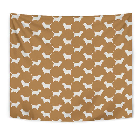 Petit Basset Griffon Vendeen Dog Pattern Print Tapestry