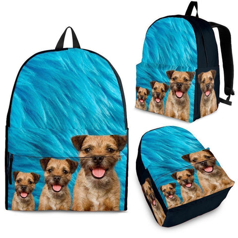 Border Terrier Print Backpack- Express Shipping-Paww-Printz-Merchandise