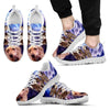 Golden Retriever With Glass Print Running Shoe For Men- Free Shipping-Paww-Printz-Merchandise