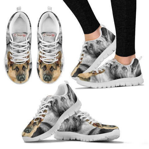 Amazing German Shepherd Print Sneakers For Women- Free Shipping-Paww-Printz-Merchandise