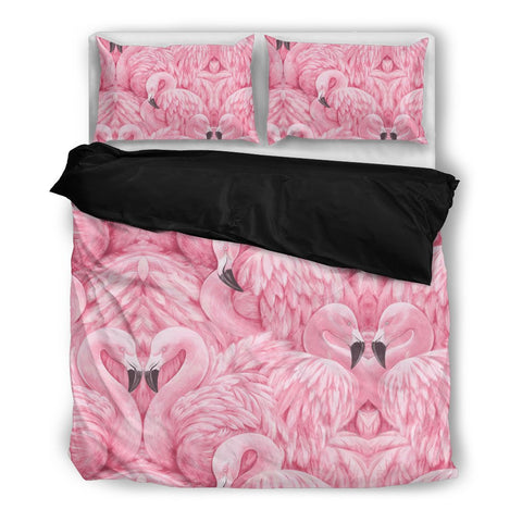 Pink Flamingo Print Bedding Sets-Free Shipping