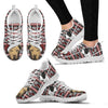 American Pit Bull Terrier Christmas Running Shoes For Women- Free Shipping-Paww-Printz-Merchandise