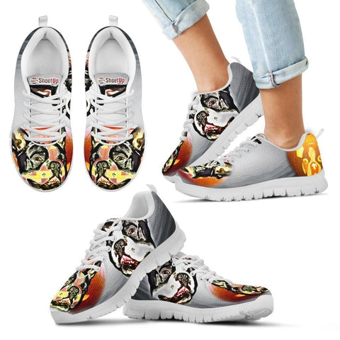 Boston Terrier Halloween Print Running Shoes For Kids- Free Shipping-Paww-Printz-Merchandise