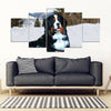Bernese Mountain Dog Print 5 Piece Framed Canvas- Free Shipping-Paww-Printz-Merchandise