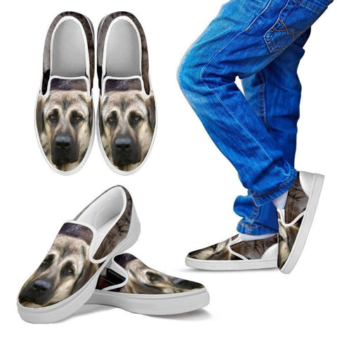 Anatolian Shepherd Print Slip Ons For Kids- Express Shipping-Paww-Printz-Merchandise