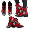 Valentine's Day Special-Border Collie On Red Print Boots For Women-Free Shipping-Paww-Printz-Merchandise