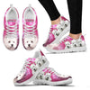 West Highland White Terrier On Pink Print Running Shoes For Women- Free Shipping-Paww-Printz-Merchandise