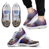 Devon Rex Cat Print (White/Black) Running Shoes For Men-Free Shipping-Paww-Printz-Merchandise