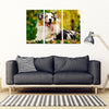 Australian Shepherd Dog Print New 5 Piece Framed Canvas- Free Shipping-Paww-Printz-Merchandise