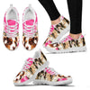 Australian Shepherd Print Sneakers For Women- Free Shipping-Paww-Printz-Merchandise