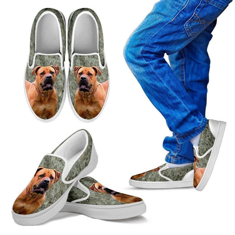 South African Boerboel Dog Print Slip Ons For Kids-Express Shipping-Paww-Printz-Merchandise