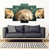 Pomeranian Dog Print- 5 Piece Framed Canvas- Free Shipping-Paww-Printz-Merchandise