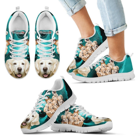 Golden Retriever Print Running Shoes For Kids- Free Shipping-Paww-Printz-Merchandise