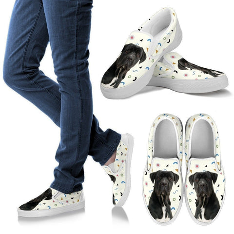 Cane Corso Dog Print Slip Ons For Women-Express Shipping-Paww-Printz-Merchandise