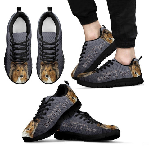 'Proud To Be A Shetland Sheepdog Dad' Running Shoes-Father's Day Special-Paww-Printz-Merchandise