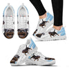 Rottweiler Blue White Print Sneakers For Women-Free Shipping-Paww-Printz-Merchandise