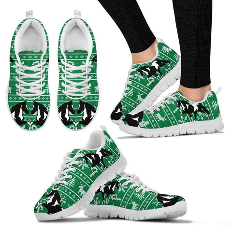 Spotted Saddle Horse Christmas Running Shoes For Women- Free Shipping-Paww-Printz-Merchandise