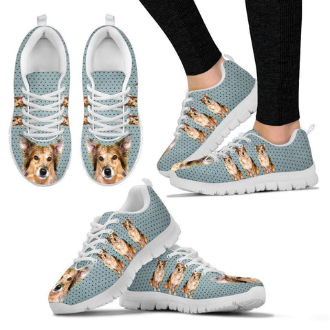 Customized Dog Print Running Shoes For Women-Express Shipping-Designed By Gloria Shipman-Paww-Printz-Merchandise
