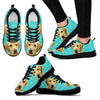 Customized Dog Print-(White) Running Shoes For Women-Express Shipping-Designed By Cindy Mattera-Paww-Printz-Merchandise